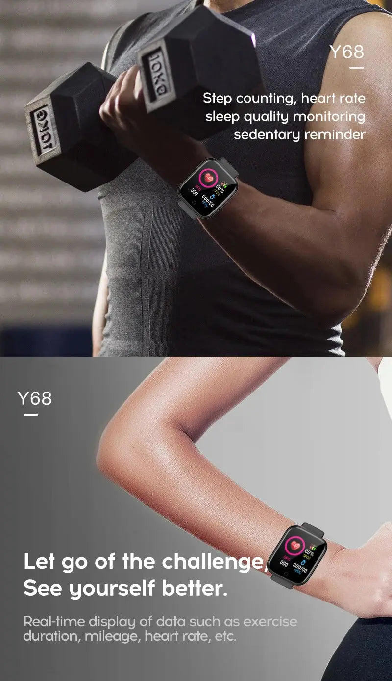 Smart Watch For Women Men Wristwatch Bluetooth Connected Phone Player Music Fitness Sport Bracelet Sleep Monitor Digital Watches GreatEagleInc