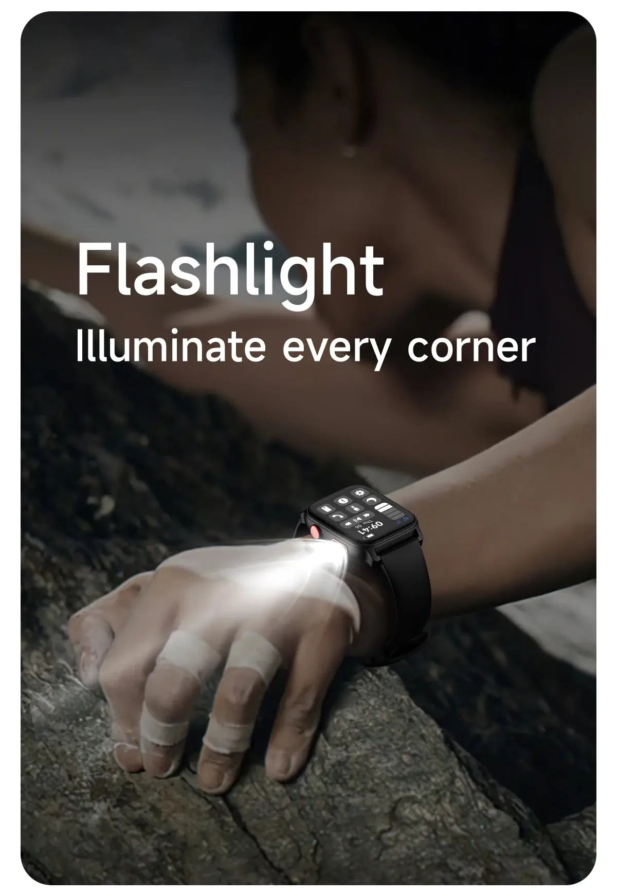 Smart Watch for Men 1.83 inch Screen 100+ Sports Modes Wireless Call Flashlight IP68 Waterproof Sleep Monitoring Sport Smartwat GreatEagleInc