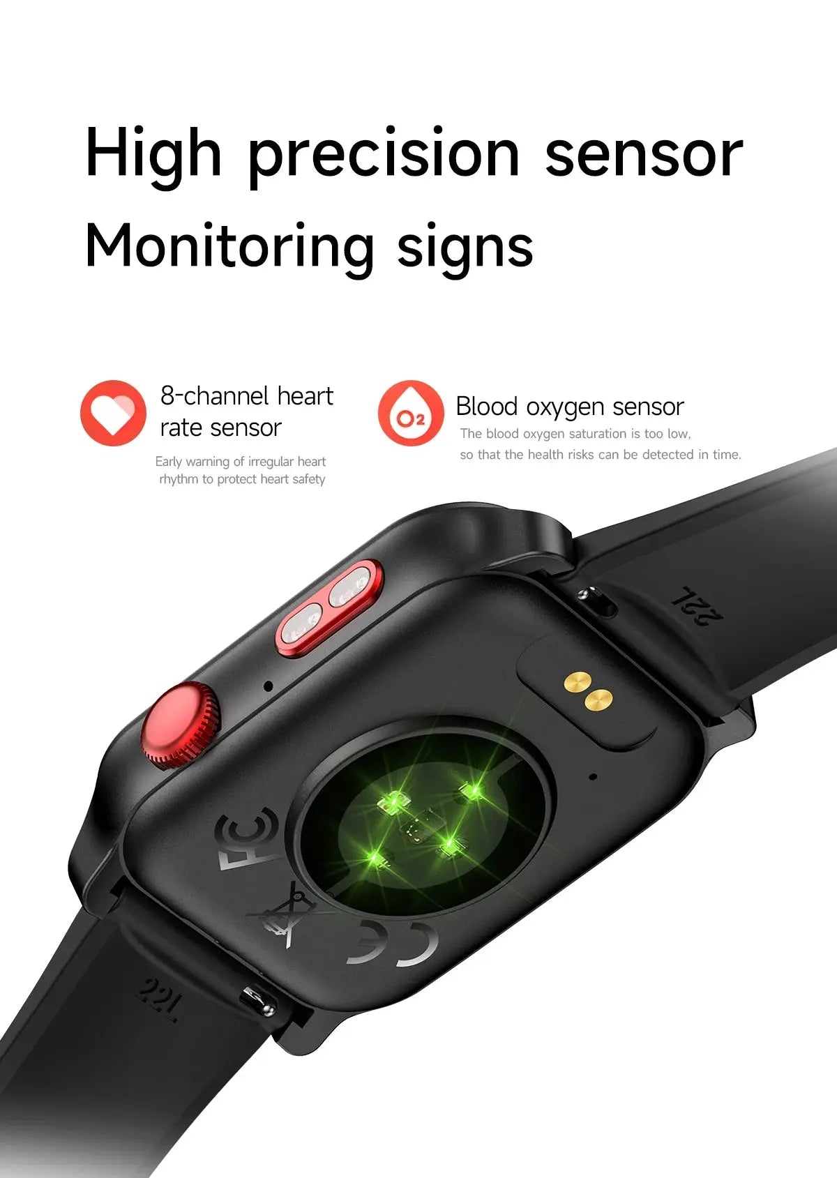 Smart Watch for Men 1.83 inch Screen 100+ Sports Modes Wireless Call Flashlight IP68 Waterproof Sleep Monitoring Sport Smartwat GreatEagleInc