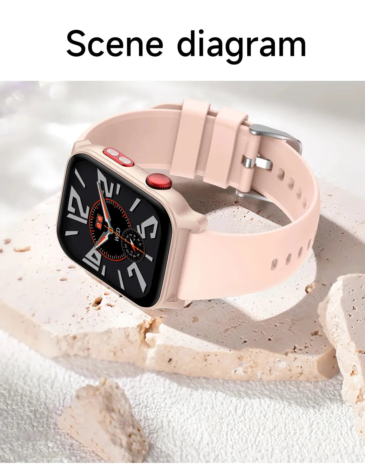 Smart Watch for Men 1.83 inch Screen 100+ Sports Modes Wireless Call Flashlight IP68 Waterproof Sleep Monitoring Sport Smartwat GreatEagleInc