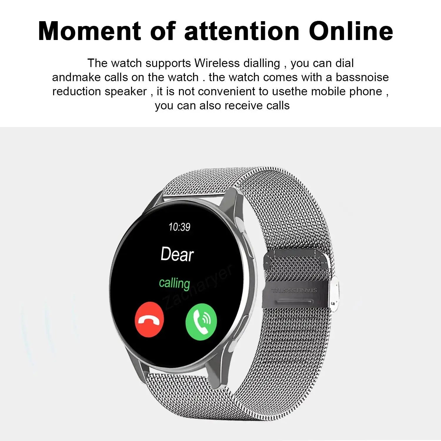 Smart Watch, Wireless Call/Dial, Multi-Sport Mode, Alerts, For Men and Women, Customized Wallpaper, iPhone/Andriod GreatEagleInc