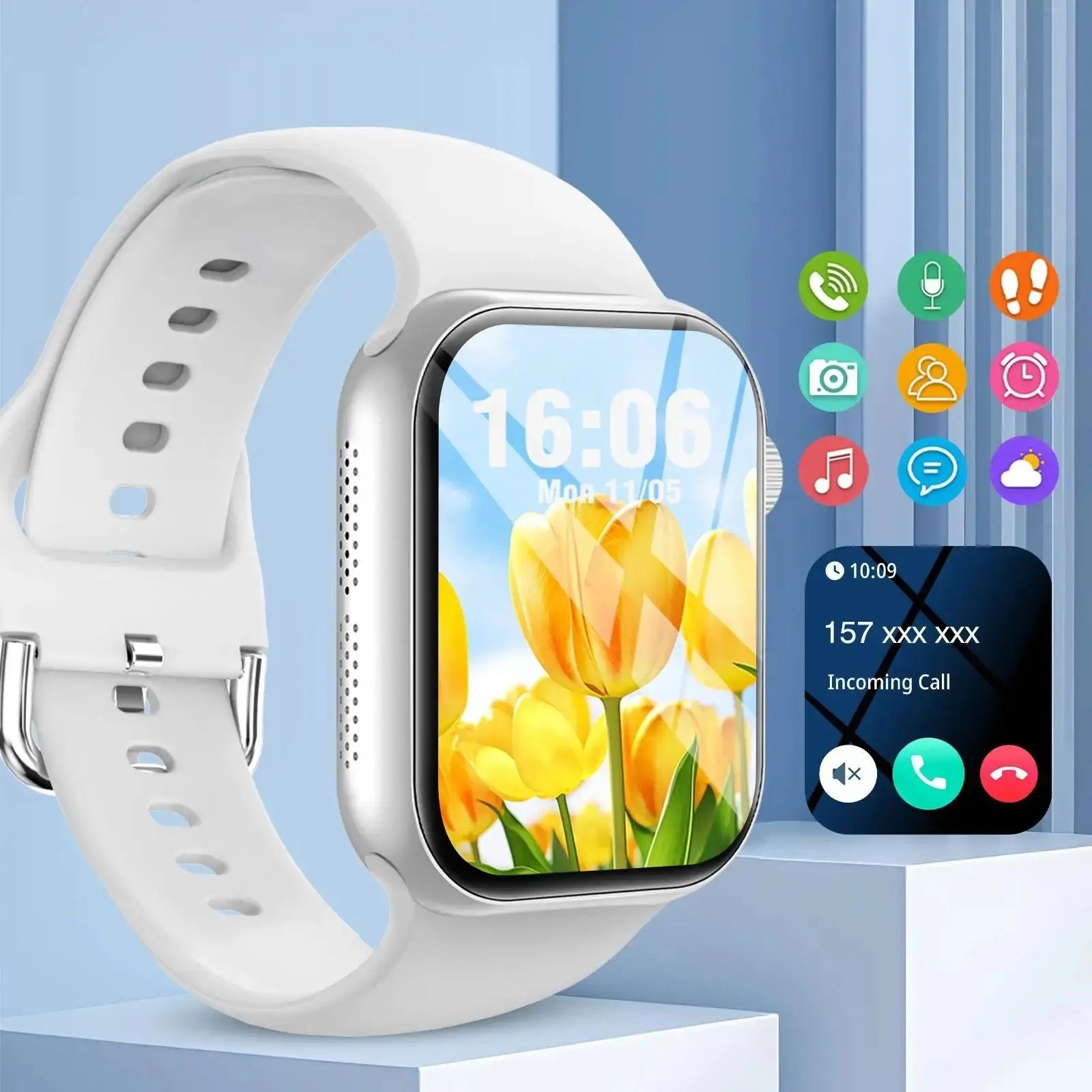 Smart Watch, Wireless Call/Dial, Multi-Sport Mode, Multiple APP Reminders, Suitable for Men and Women, Compatible with IPhone/An GreatEagleInc