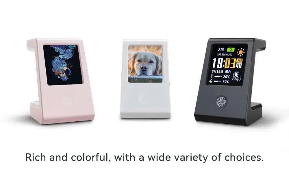 Smart WiFi weather clock, featuring wireless charging for watches, digital table clock, real-time weather display, touch control GreatEagleInc