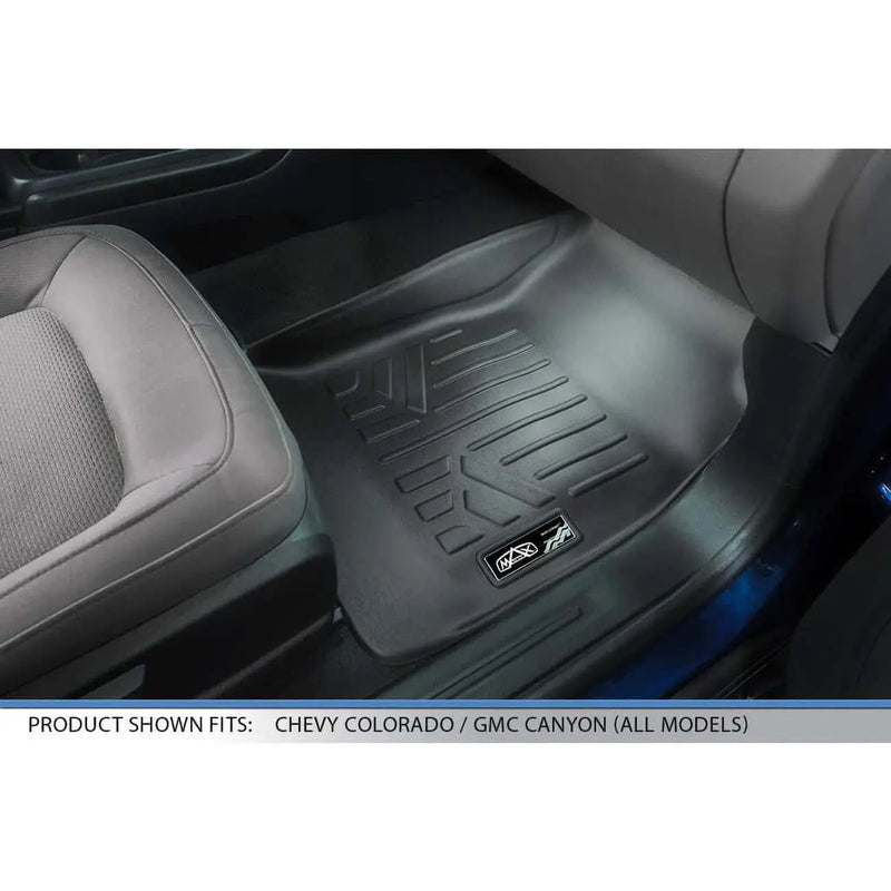 Smartliner Front/2nd Row Floor Liners '15-'22 Chevy Colorado Crew Cab/gmc Canyon Crew Cab (black) SMARTLINER