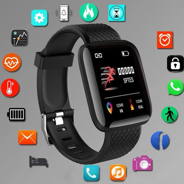 Smartwatch Men Women Wristwatches Smart Watch Message Fitness Monitor Bracelet Birthday Gift Electronic Clock For Android IOS GreatEagleInc