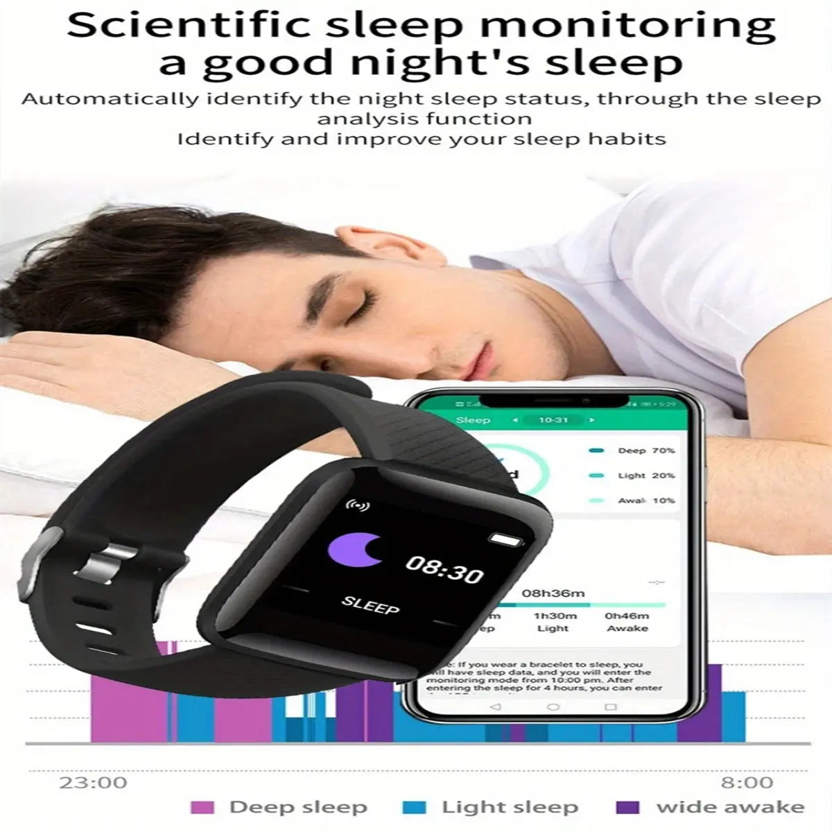 Smartwatch Men Women Wristwatches Smart Watch Message Fitness Monitor Bracelet Birthday Gift Electronic Clock For Android IOS GreatEagleInc