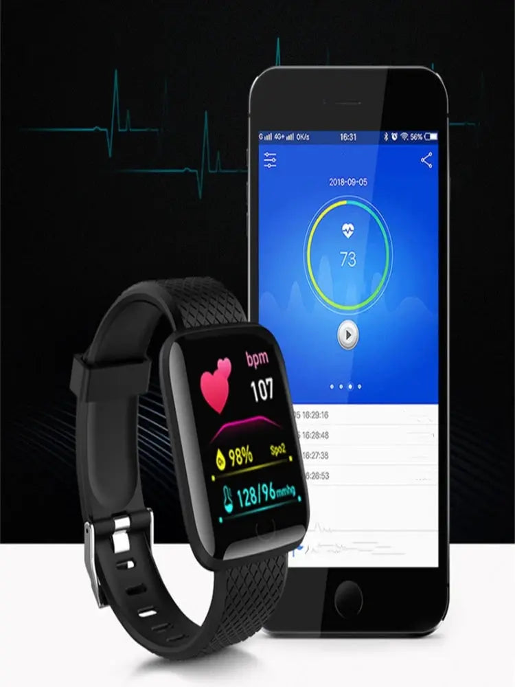 Smartwatch Men Women Wristwatches Smart Watch Message Fitness Monitor Bracelet Birthday Gift Electronic Clock For Android IOS GreatEagleInc