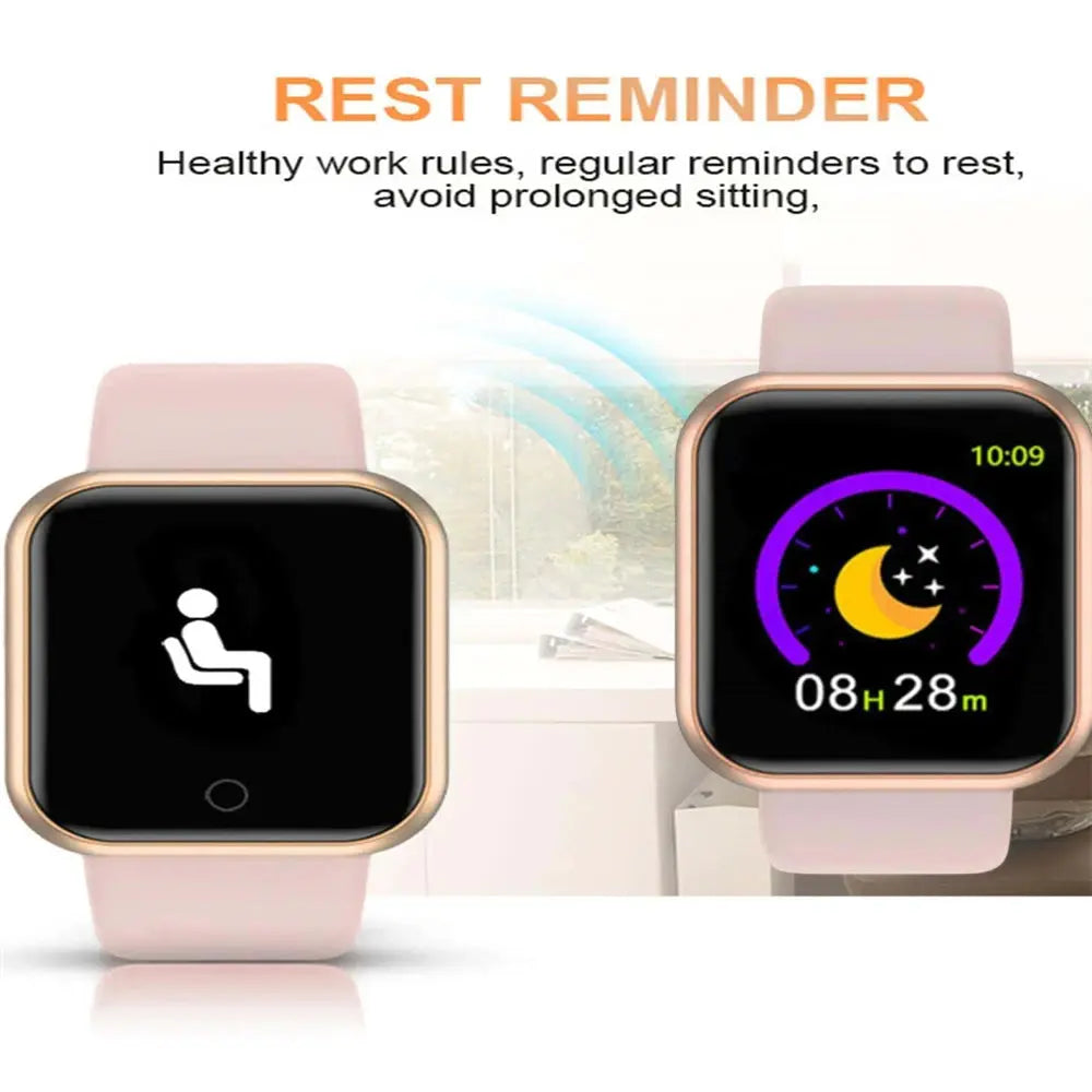 Smartwatch Men Women Wristwatches Smart Watch Message Fitness Monitor Bracelet Birthday Gift Electronic Clock For Android IOS GreatEagleInc