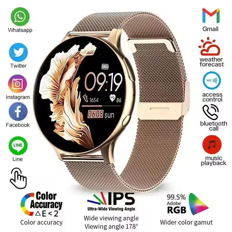 Smartwatch Women Watch 6 Health Monitoring Watch Waterproof Voice Assistant Bluetooth Call Smart Watch 2026 New Sports Watch GreatEagleInc