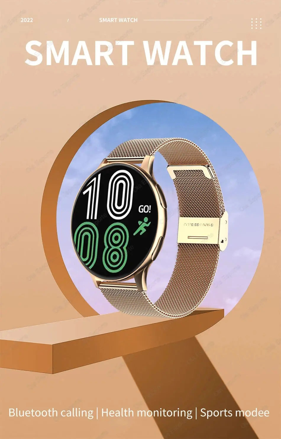 Smartwatch Women Watch 6 Health Monitoring Watch Waterproof Voice Assistant Bluetooth Call Smart Watch 2026 New Sports Watch GreatEagleInc