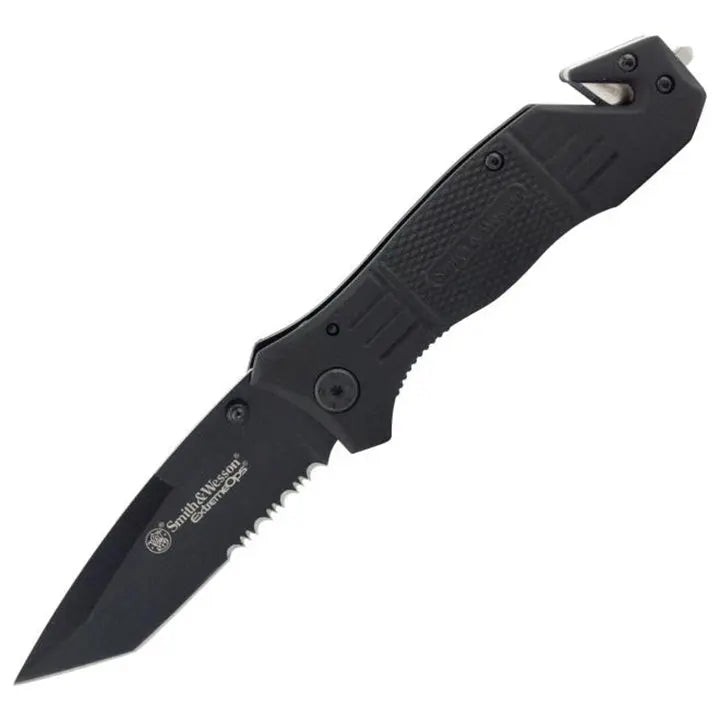 Smith & Wesson 3.3" Folding Pocket Knife & Rescue Tool BTI Tools