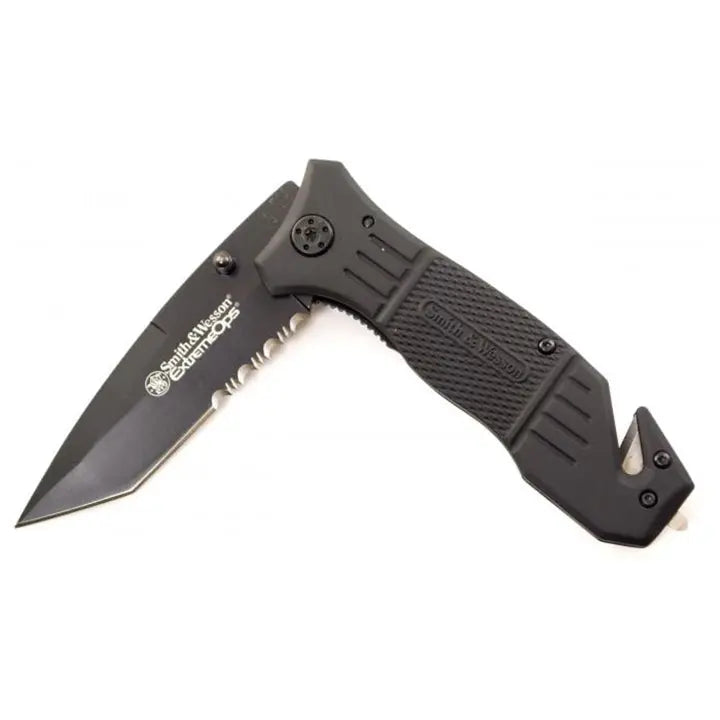 Smith & Wesson 3.3" Folding Pocket Knife & Rescue Tool BTI Tools