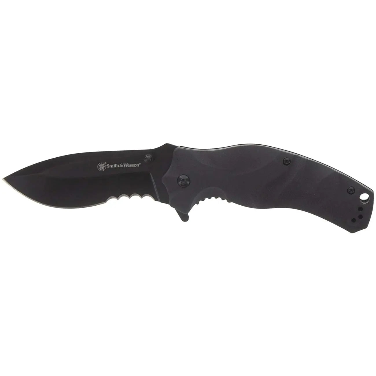 Smith & Wesson 3.5" Black Ops Recurve Folding Knife BTI Tools