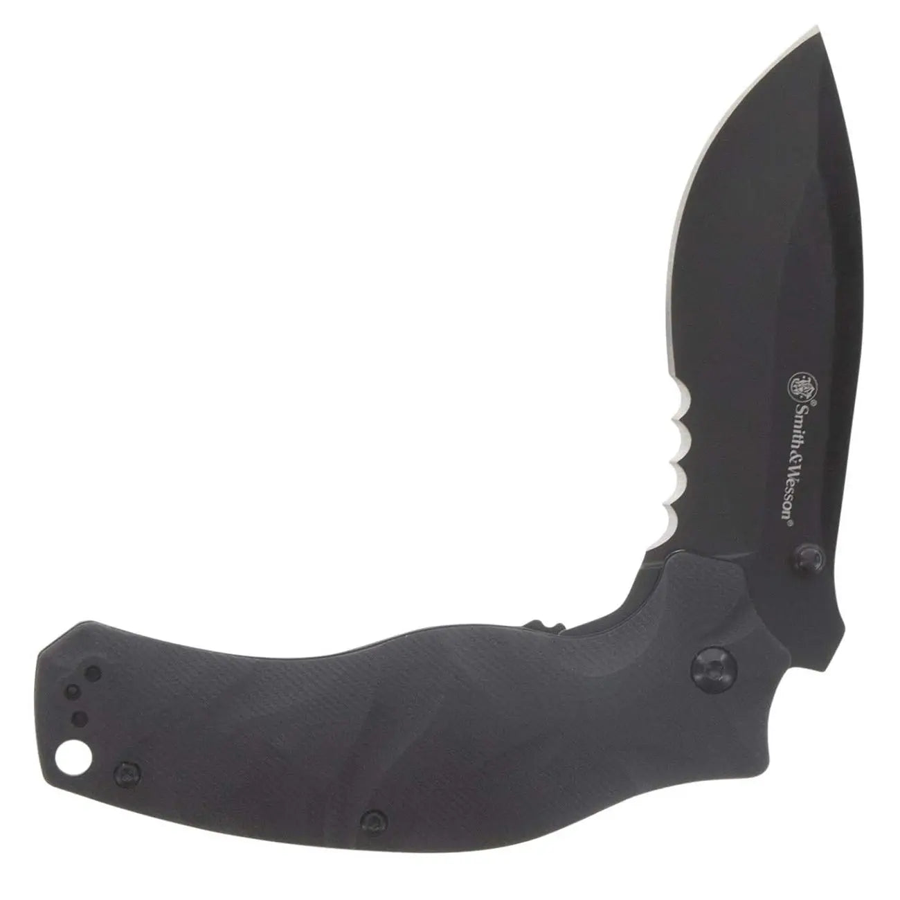 Smith & Wesson 3.5" Black Ops Recurve Folding Knife BTI Tools