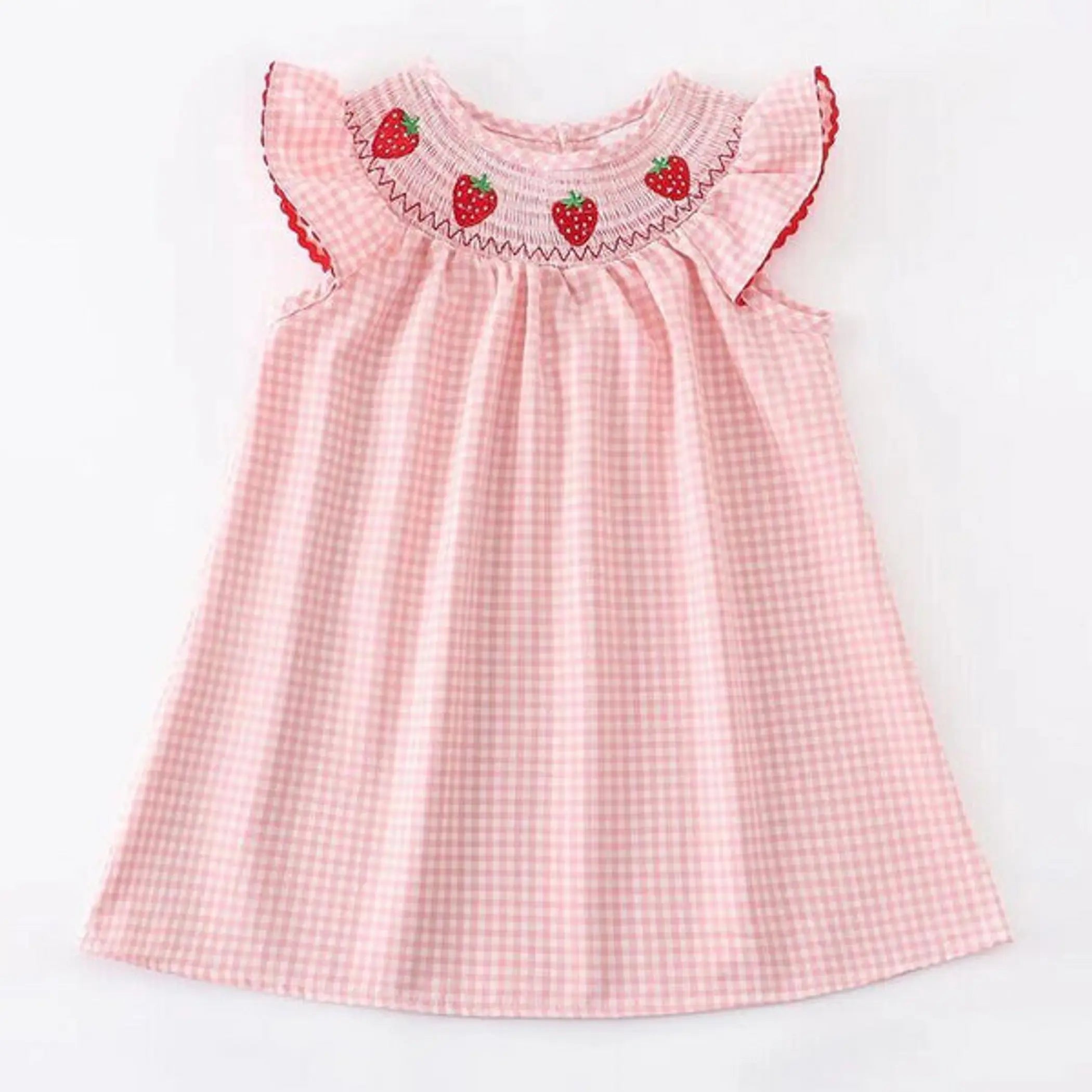 Smocked Strawberry Dress Melina & Me