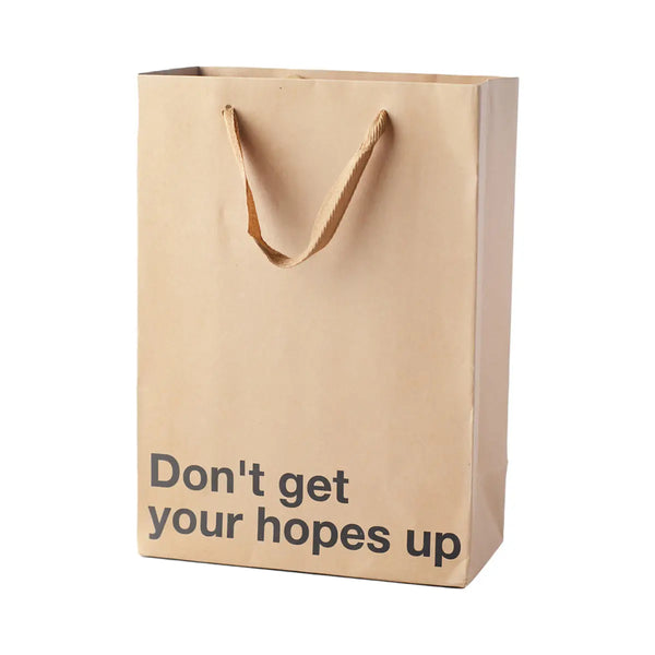 Snarky Gift Bags Don't Get Your Hopes Up 3pk Wood Rocket