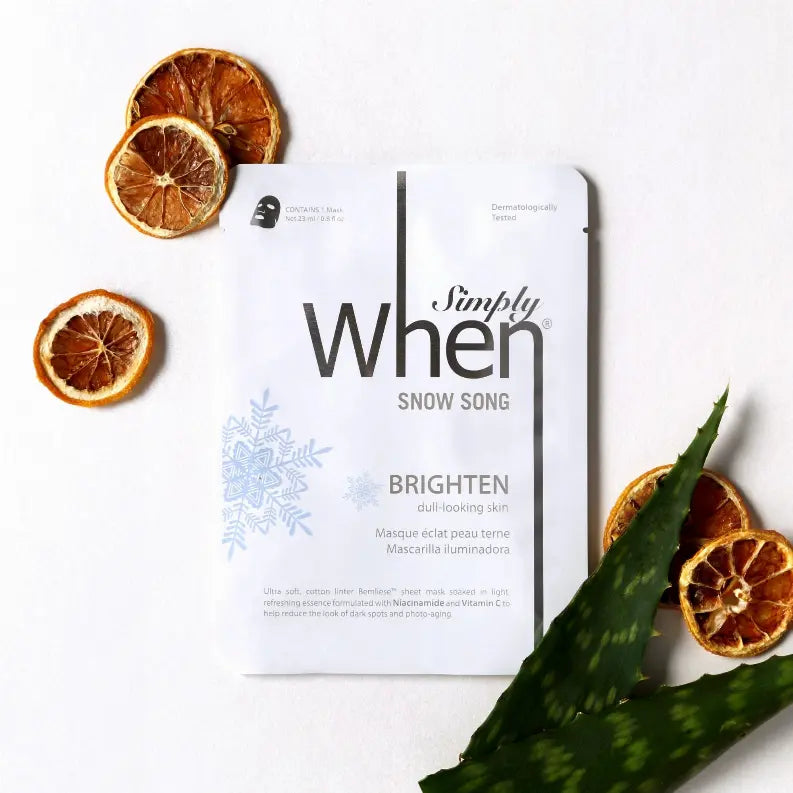 Snow Song Illuminate Ultra-Soft Cotton Linter Bemliese Sheet Mask - Simply When When Beauty