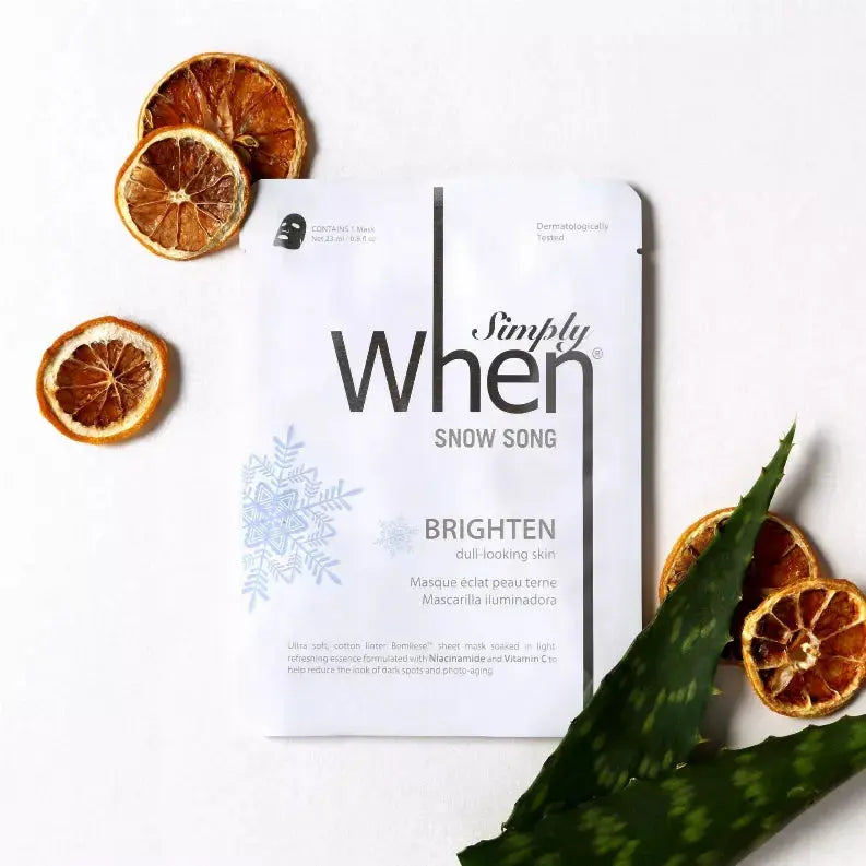 Snow Song Illuminate Ultra-Soft Cotton Linter Bemliese Sheet Mask - Simply When When Beauty
