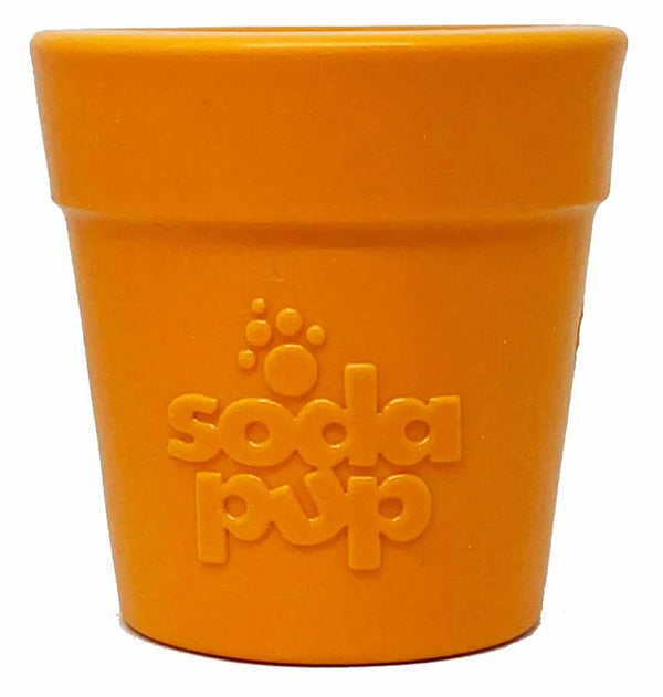 SodaPup Rubber  Flower Pot Durable Treat Dispenser Dog Toy SodaPup