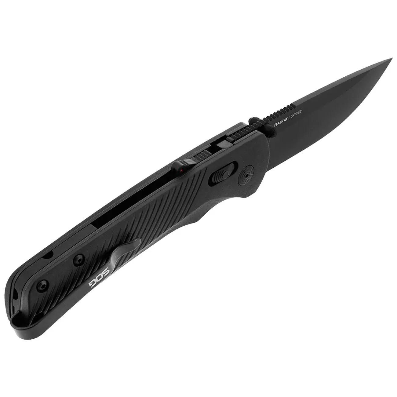 Sog Flash At 3.45" Folding Pocket Knife (blackout) SOG