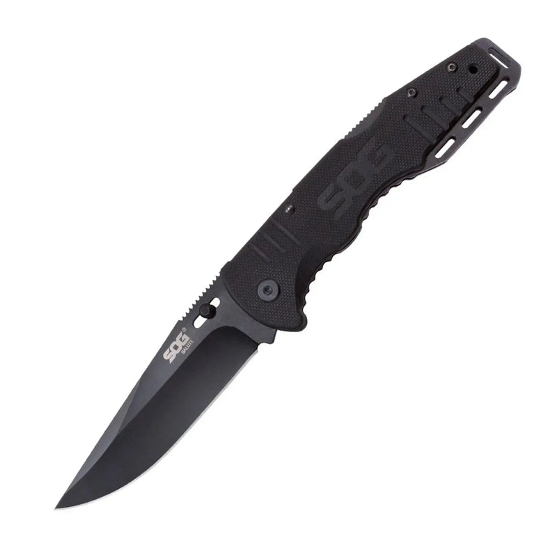 Sog Salute Clip Point Folding Knife With G10 Grips SOG