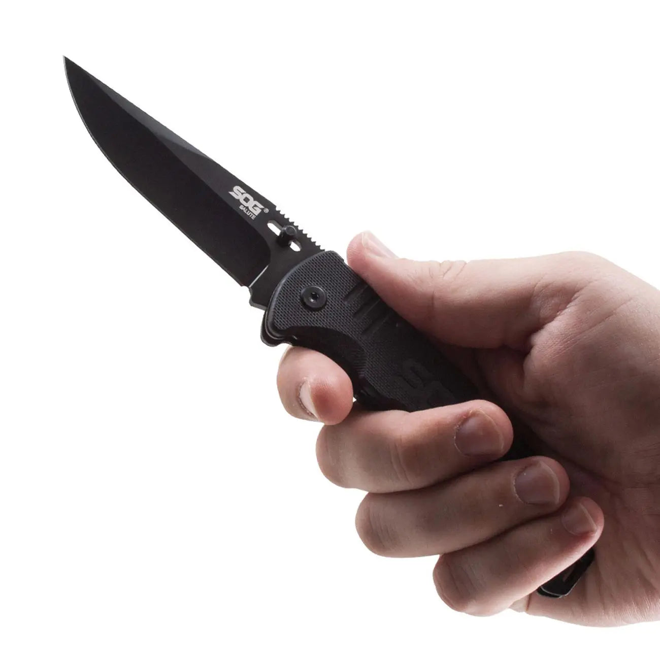 Sog Salute Clip Point Folding Knife With G10 Grips SOG