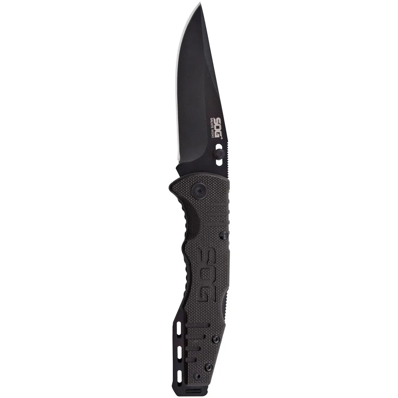 Sog Salute Mini- Black Oxide G10 Folding Knife SOG