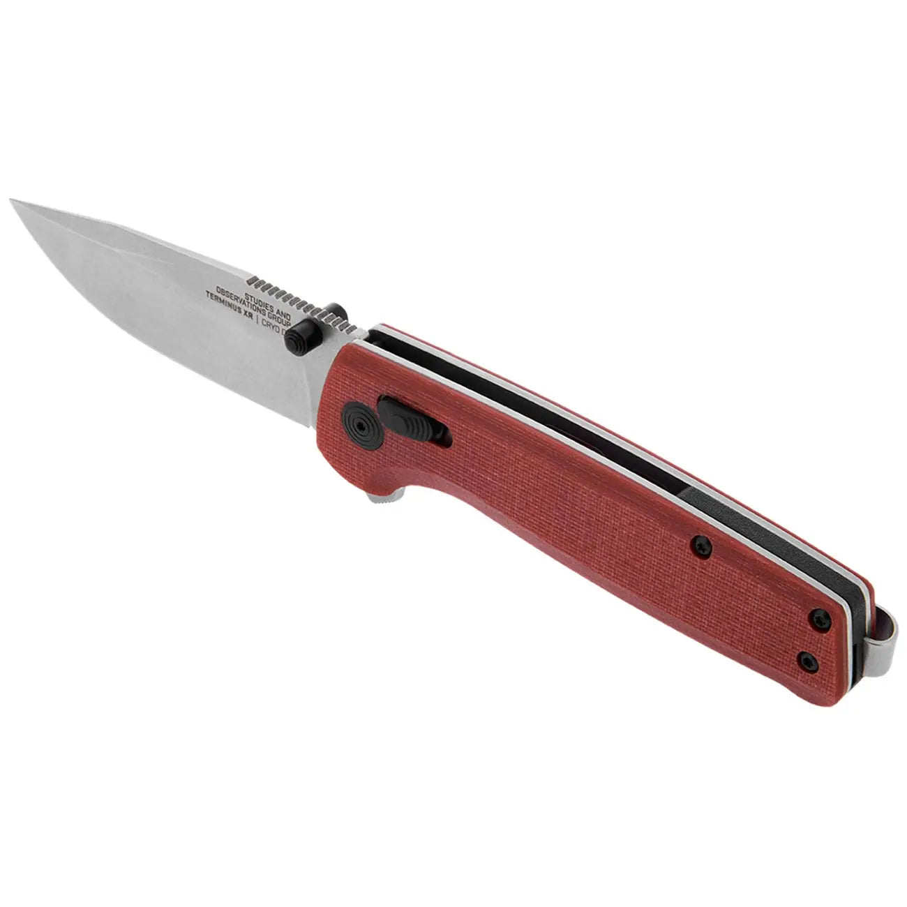 Sog Terminus Xr G10 2.95" Folding Pocket Knife (crimson) - Presentation Box SOG