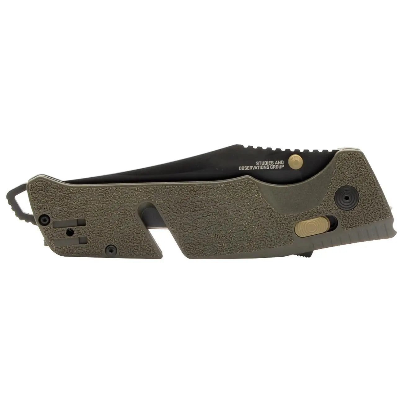 Sog Trident At Partially Serrated 3.7" Folding Pocket Knife (od Green) SOG