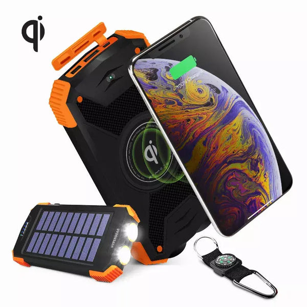 Solar 10000mAh Wireless Power Bank Hypercel Corporation