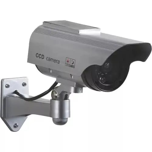 Solar Powered Dummy Camera With Flashing Led Safety Technology
