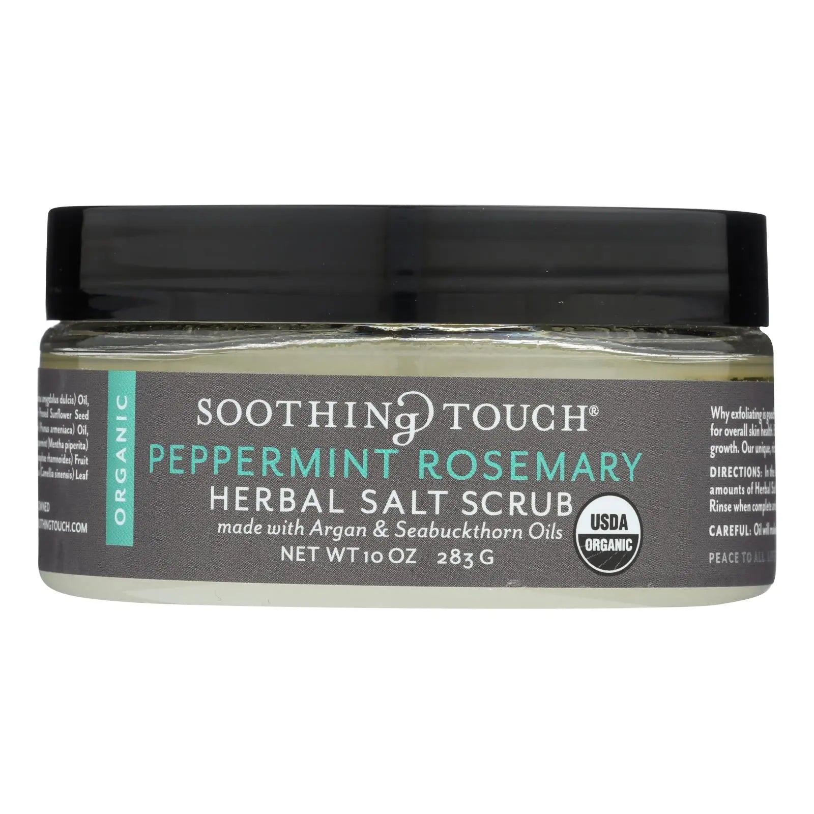 Soothing Touch Scrub - Organic - Salt - Herbal - Peppermint Rosemary - 10 Oz Soothing Touch