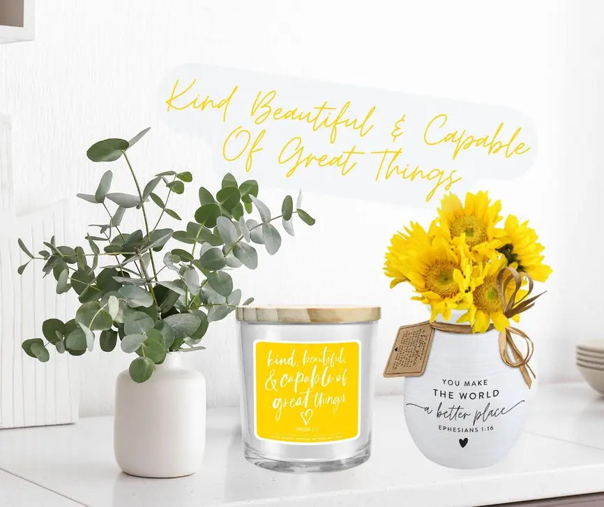 Soy Candle Capable Of Great Yellow 13Oz Dicksons Inc