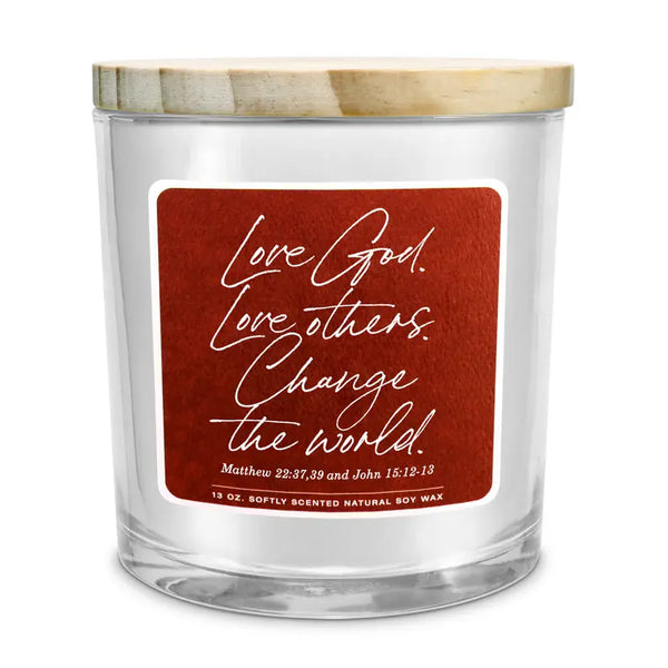 Soy Candle Love God Love Others 13Oz Dicksons Inc