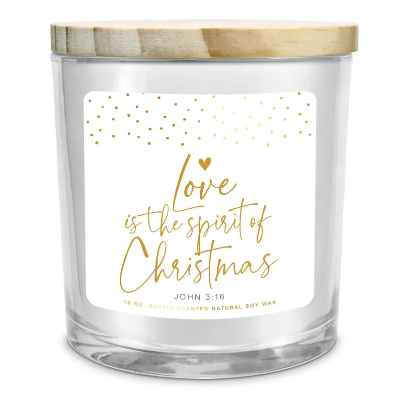 Soy Candle Love Is Spirit Christmas 13Oz Dicksons Inc