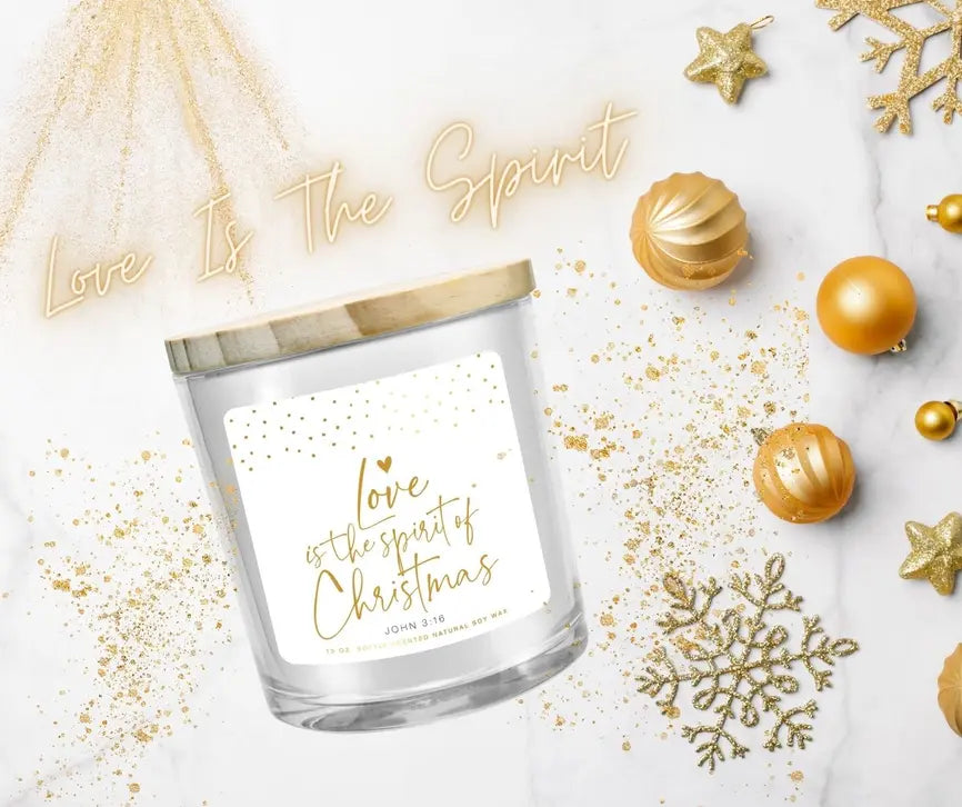 Soy Candle Love Is Spirit Christmas 13Oz Dicksons Inc