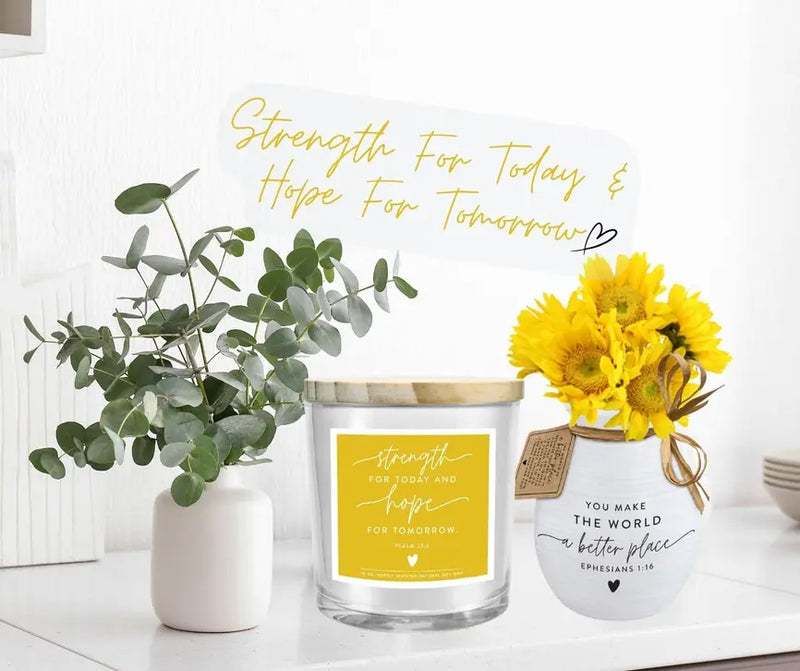 Soy Candle Strength For Today 13 Oz Dicksons Inc