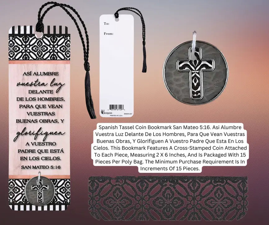 Spanish Tassel Coin Bookmark San Mateo Dicksons Inc