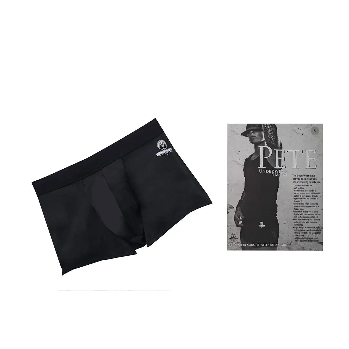 SpareParts Pete Trunks - Black - Medium SpareParts HardWear