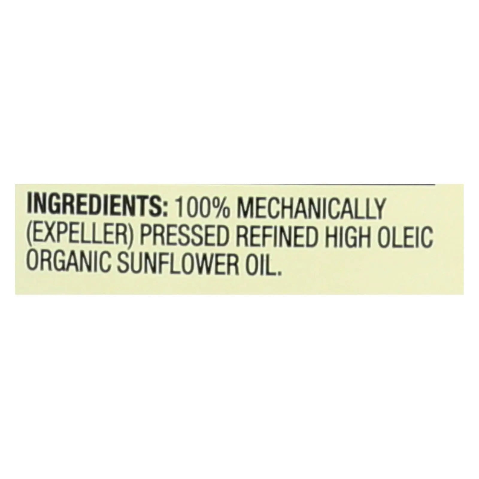 Spectrum Naturals High Heat Refined Organic Sunflower Oil - Case Of 12 - 32 Fl Oz. Spectrum Naturals