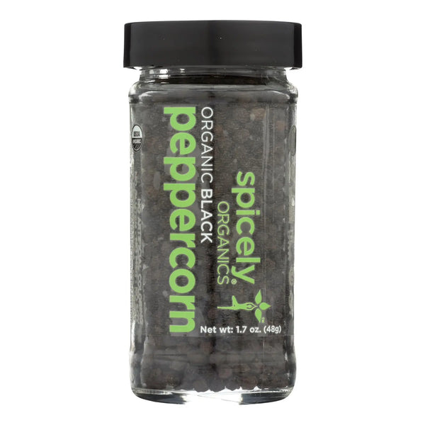 Spicely Organics - Organic Peppercorn - Black Whole - Case Of 3 - 1.7 Oz. Spicely Organics