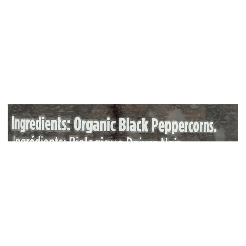 Spicely Organics - Organic Peppercorn - Black Whole - Case Of 3 - 1.7 Oz. Spicely Organics