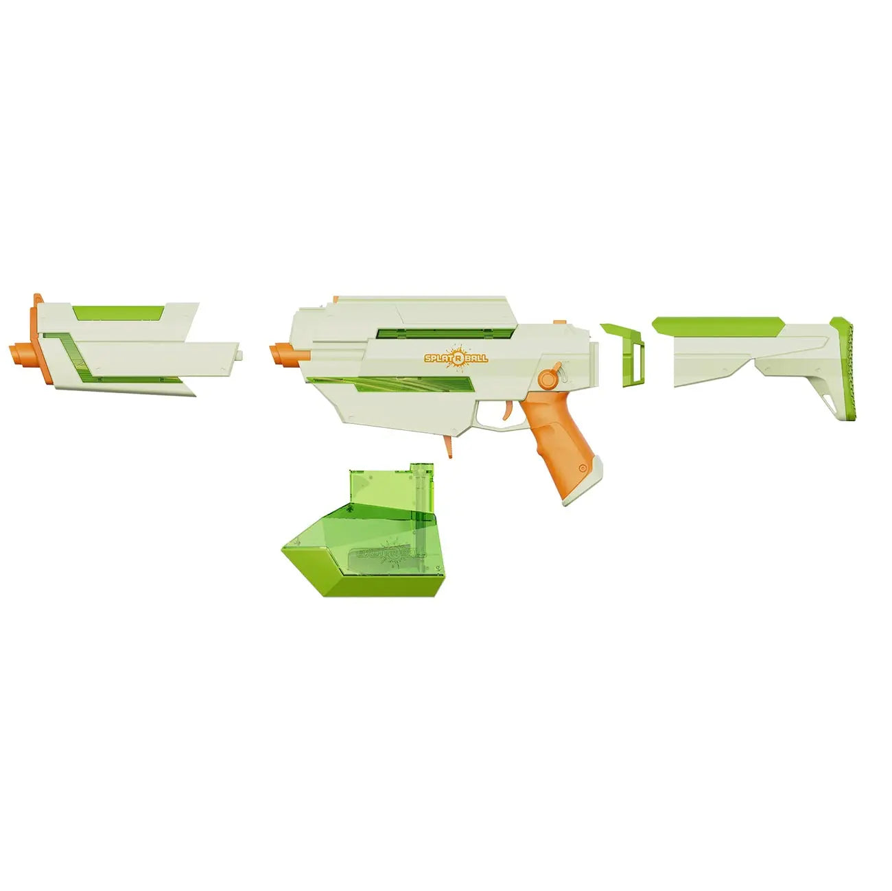 Splatrball Srb1300 Skyglow Full Auto Rechargeable Battery Powered Water Bead Gel Ball Blaster Kit SPLATRBALL