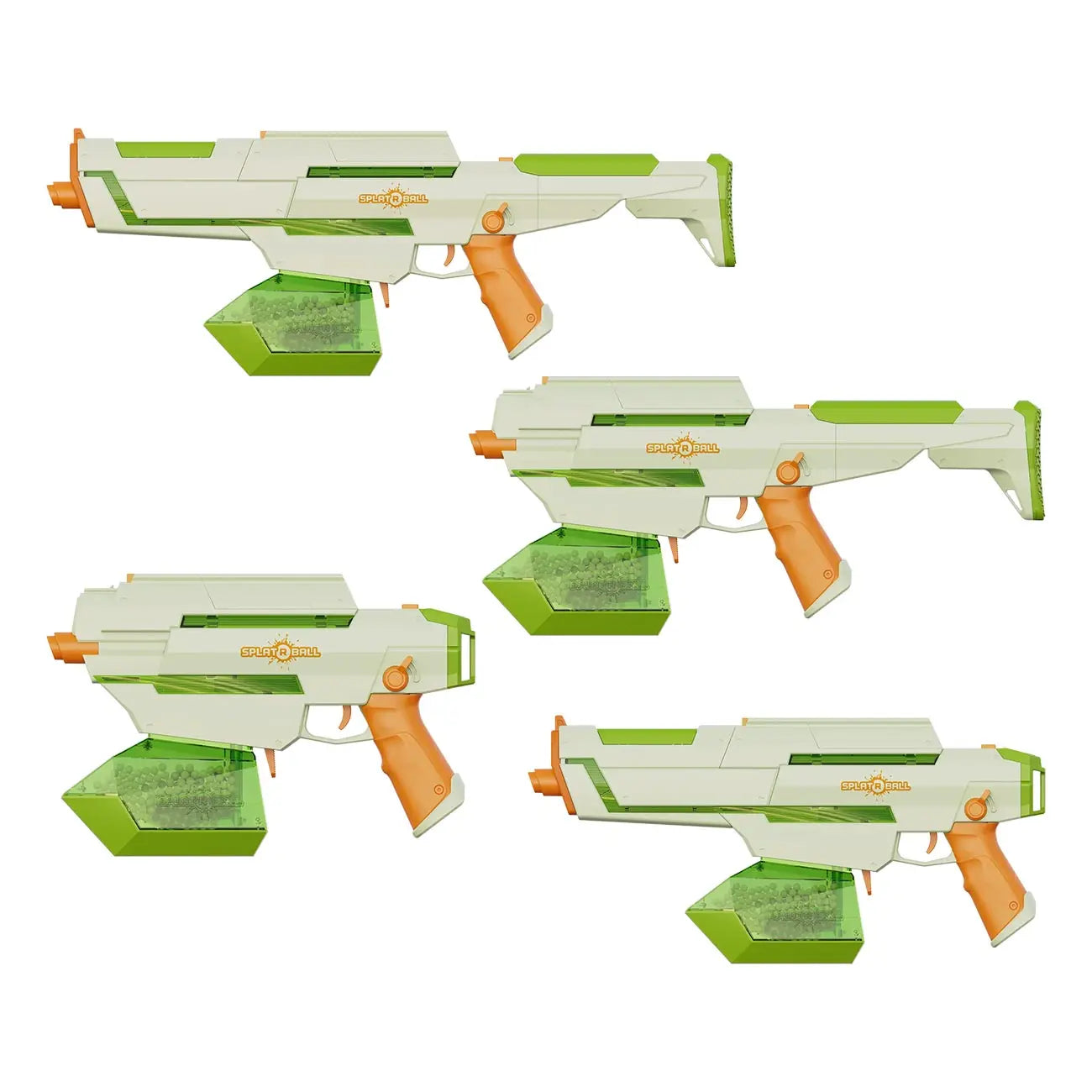 Splatrball Srb1300 Skyglow Full Auto Rechargeable Battery Powered Water Bead Gel Ball Blaster Kit SPLATRBALL