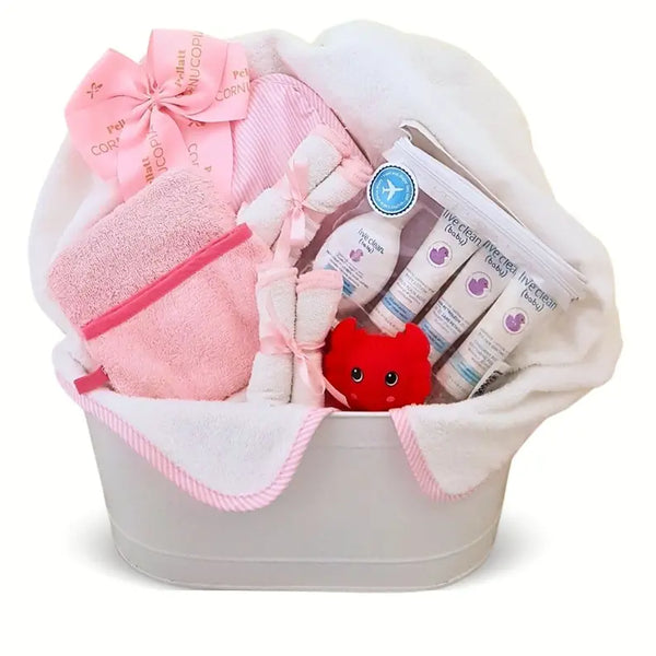 Splish Splash Baby Girl Gift Basket Cornucopia Gifts