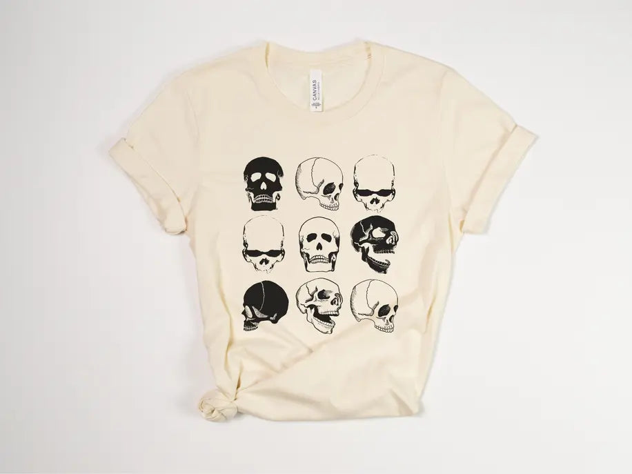 Spooky Skulls Unisex Halloween Shirt Stiles Tee