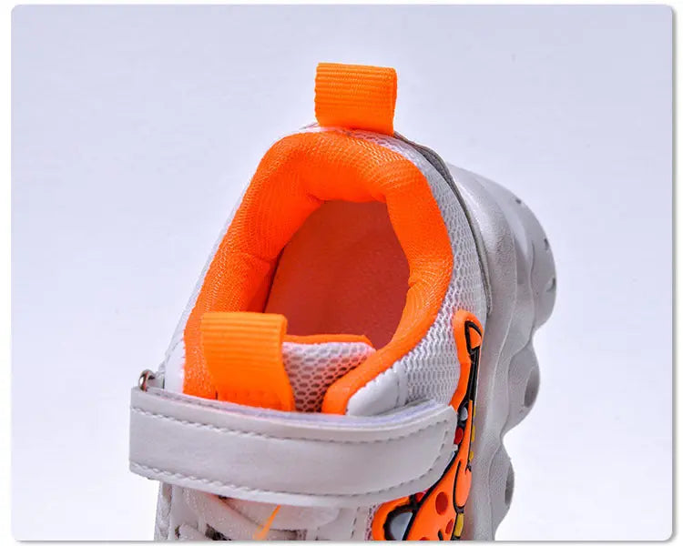 Spring New Style Dinosaur Led Light Sneakers for Boys and Girls Spring & Fall New Mesh Breathable Casual Light Shoes for Children and Middle-Aged Children GreatEagleInc