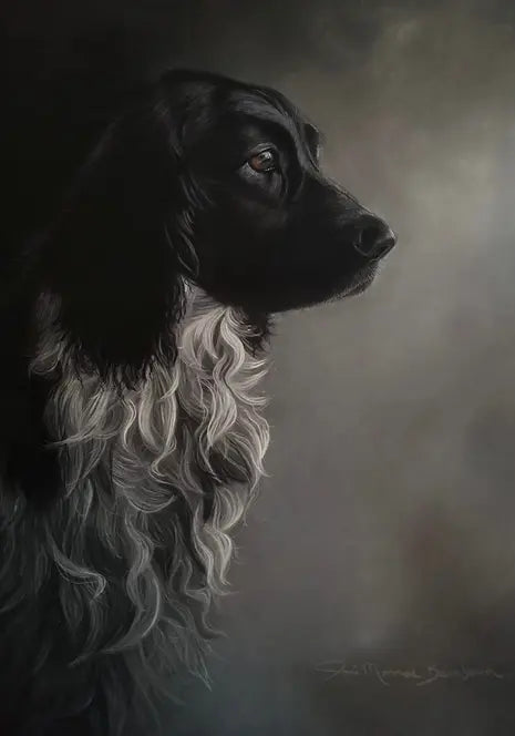 Springer Spaniel - Joni Monroe Beinborn Portrait House and Garden Flag Best of Breed