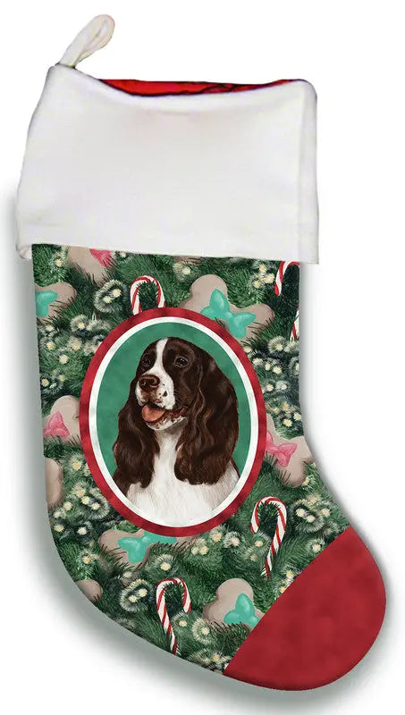 Springer Spaniel L/W- Best of Breed Christmas Stocking Best of Breed