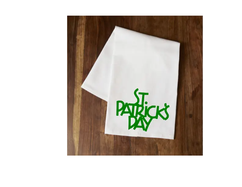 St. Patrick's Day Tea Towel 1 Your Custom Sports